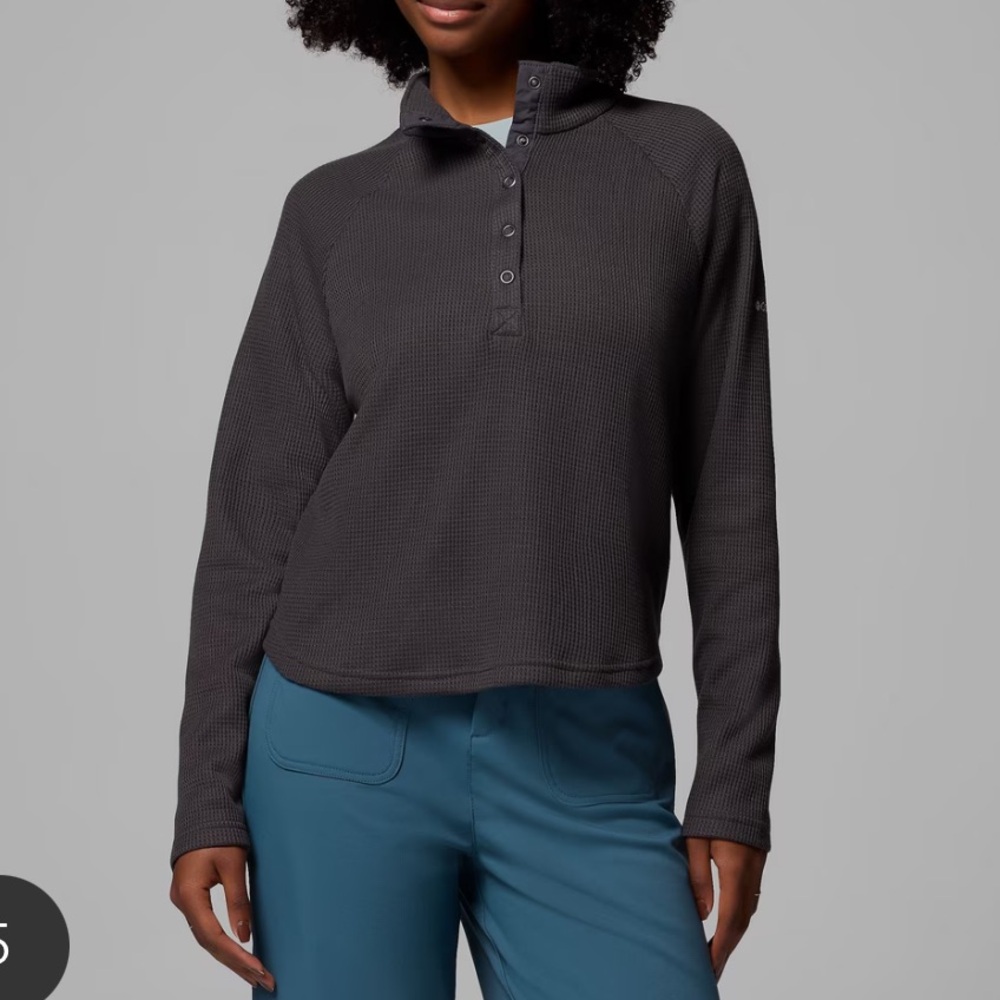 (NWT) Women's Holly Hideaway™ Waffle Half Snap Shirt